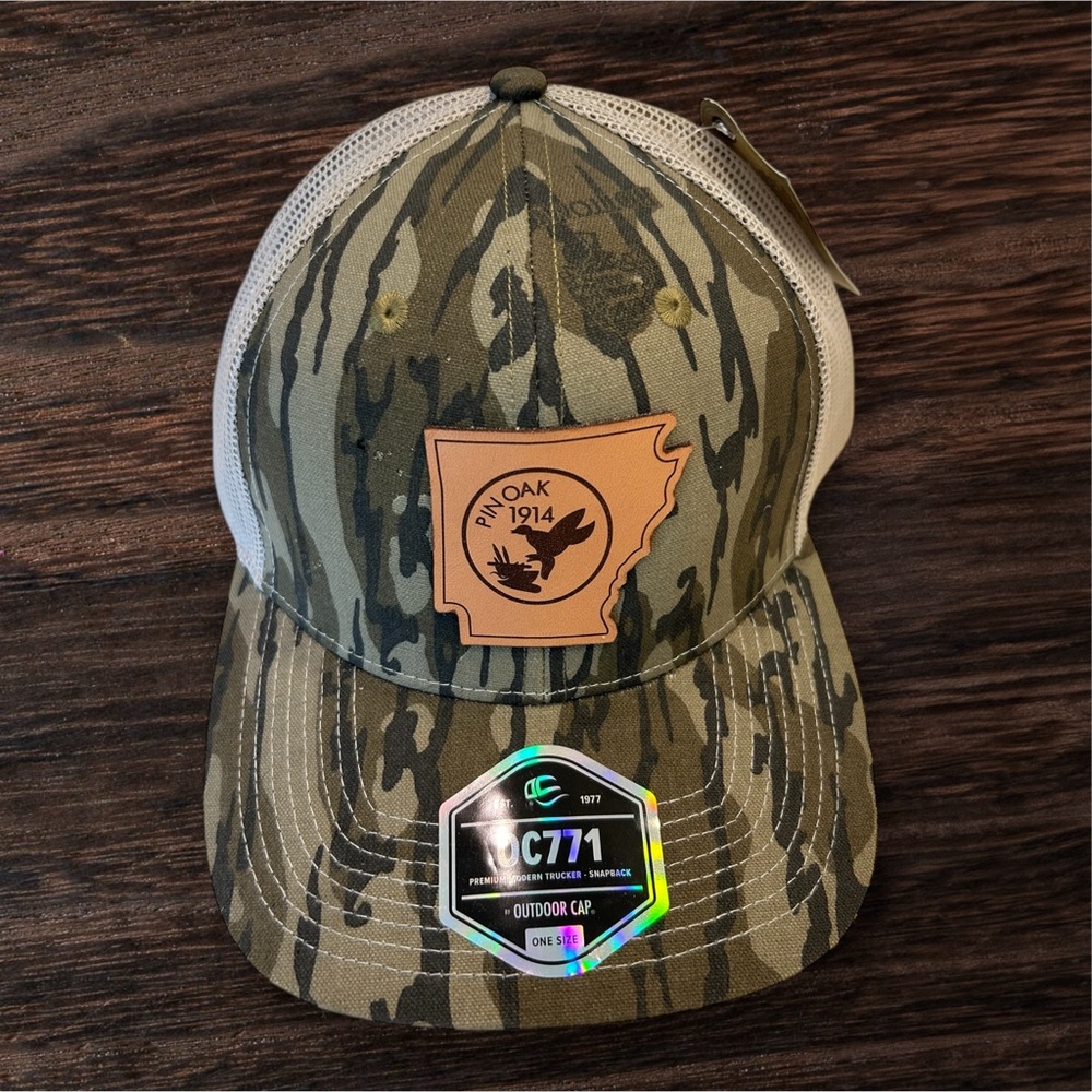 Mossy Oak Camo Mesh Cap, New With Tags, Pin Oak 1914 Logo, Adjustable Size - Picture 12 of 12